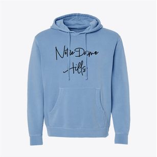 Notre Dame Hills Pennsylvania Freestyle Pigment-Dyed Hoodie