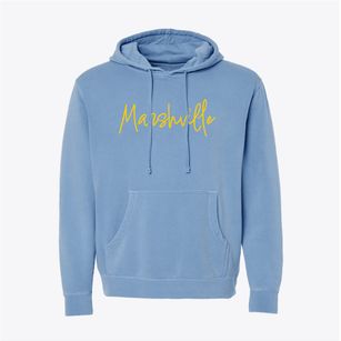 Marshville North Carolina Freestyle Pigment-Dyed Hoodie
