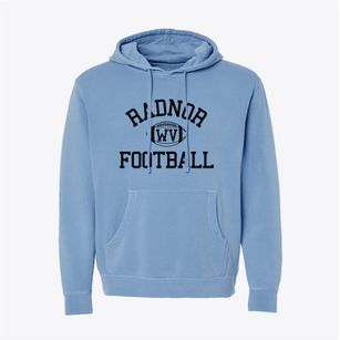 Radnor West Virginia Football Pigment-Dyed Hoodie