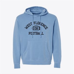 West Florence Ohio Football Pigment-Dyed Hoodie