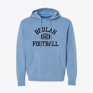 Beulah North Dakota Football Pigment-Dyed Hoodie