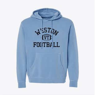 Weston Vermont Football Pigment-Dyed Hoodie