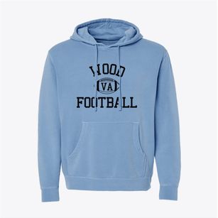 Wood Virginia Football Pigment-Dyed Hoodie