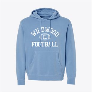 Wildwood Illinois Football Pigment-Dyed Hoodie