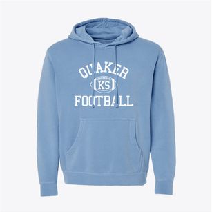 Quaker Kansas Football Pigment-Dyed Hoodie