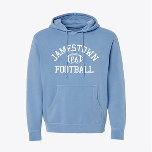 Jamestown Pennsylvania Football Pigment-Dyed Hoodie