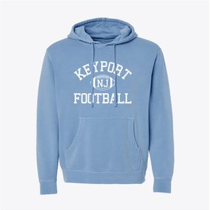 Keyport New Jersey Football Pigment-Dyed Hoodie