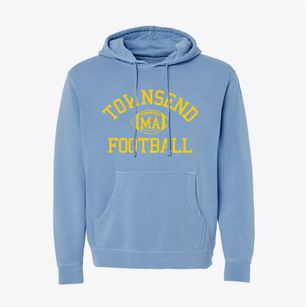 Townsend Massachusetts Football Pigment-Dyed Hoodie
