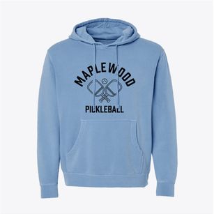 Maplewood Wisconsin Pickleball Pigment-Dyed Hoodie