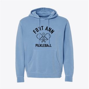 Fort Ann New York Pickleball Pigment-Dyed Hoodie