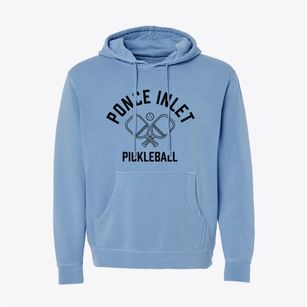 Ponce Inlet Florida Pickleball Pigment-Dyed Hoodie