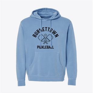 Burnettown South Carolina Pickleball Pigment-Dyed Hoodie