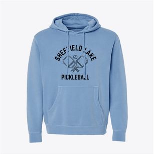Sheffield Lake Ohio Pickleball Pigment-Dyed Hoodie