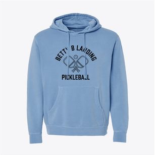 Betty B Landing Michigan Pickleball Pigment-Dyed Hoodie