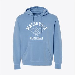 Marshville North Carolina Pickleball Pigment-Dyed Hoodie