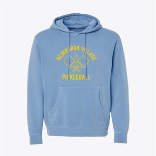 Newburgh Village Maine Pickleball Pigment-Dyed Hoodie