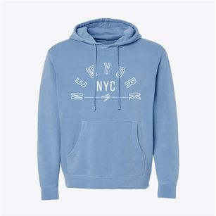 New York City New York NYC Pigment-Dyed Hoodie