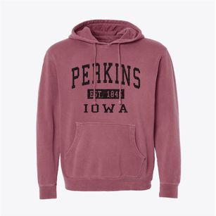 Perkins Iowa Classic Established Pigment-Dyed Hoodie