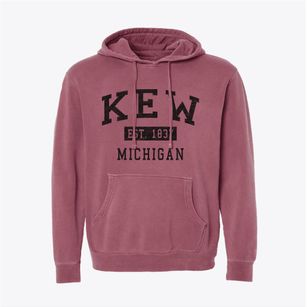 Kew Michigan Classic Established Pigment-Dyed Hoodie