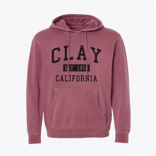 Clay California Classic Established Pigment-Dyed Hoodie