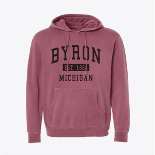 Byron Michigan Classic Established Pigment-Dyed Hoodie