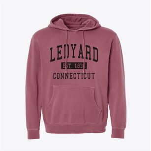 Ledyard Connecticut Classic Established Pigment-Dyed Hoodie
