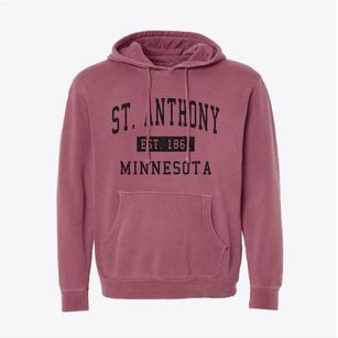 St. Anthony Minnesota Classic Established Pigment-Dyed Hoodie