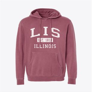 Lis Illinois Classic Established Pigment-Dyed Hoodie