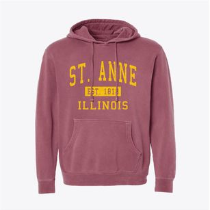 St. Anne Illinois Classic Established Pigment-Dyed Hoodie