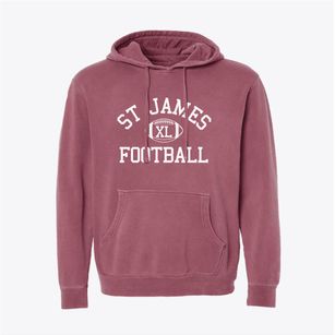 St James Parish Classic Football Pigment-Dyed Hoodie