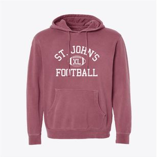 Saint John's Lutheran School Classic Football Pigment-Dyed Hoodie