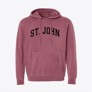 St John Parish Varsity Arch Pigment-Dyed Hoodie