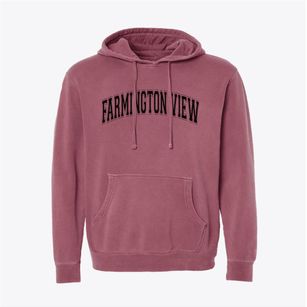Farmington View Elementary School Varsity Arch Pigment-Dyed Hoodie