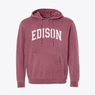 Edison Middle School Varsity Arch Pigment-Dyed Hoodie