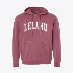Leland High School Varsity Arch Pigment-Dyed Hoodie