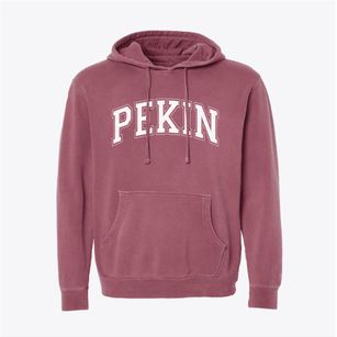 Pekin Community High School Varsity Arch Pigment-Dyed Hoodie