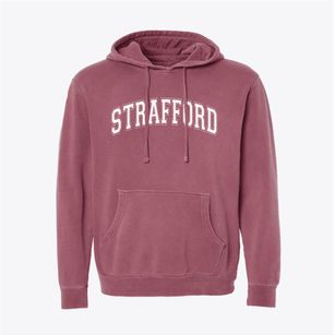 Strafford High School Varsity Arch Pigment-Dyed Hoodie