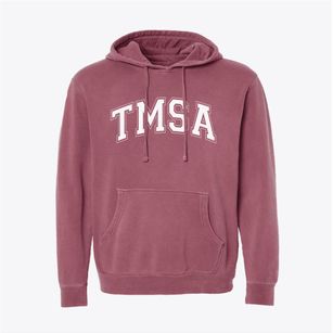 Triad Math And Science Academy Varsity Arch Pigment-Dyed Hoodie