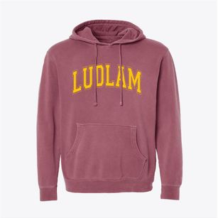 Ludlam Elementary School Varsity Arch Pigment-Dyed Hoodie