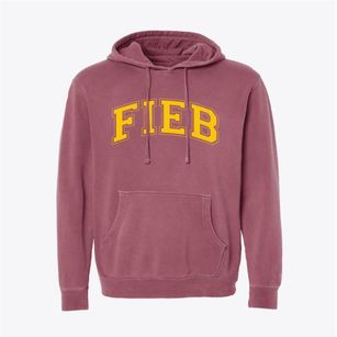 Forked Island - E. Broussard Elementary School Varsity Arch Pigment-Dyed Hoodie