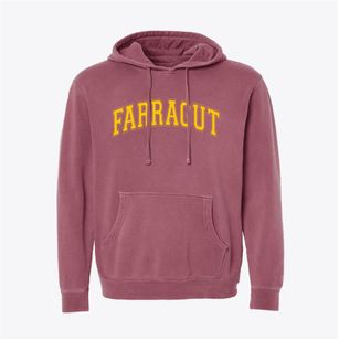 Farragut Elementary School Varsity Arch Pigment-Dyed Hoodie