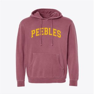 Peebles Elementary School Varsity Arch Pigment-Dyed Hoodie