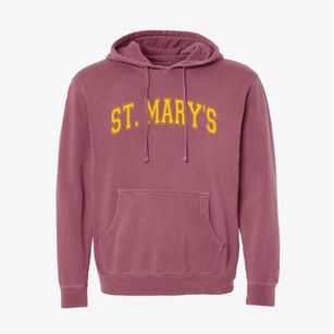 Saint Mary's School Varsity Arch Pigment-Dyed Hoodie