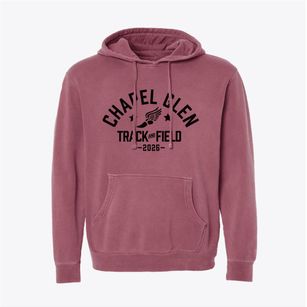 Chapel Glen Elementary School Track and Field Pigment-Dyed Hoodie