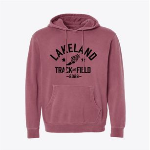 Lakeland High School Track and Field Pigment-Dyed Hoodie