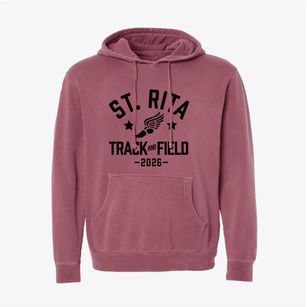 Saint Rita School Track and Field Pigment-Dyed Hoodie
