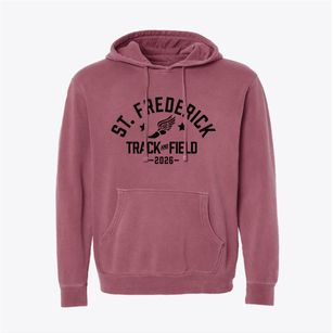 Saint Frederick High School Track and Field Pigment-Dyed Hoodie