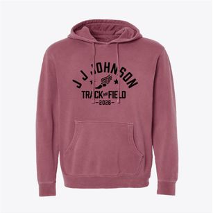 J J Johnson Elementary School Track and Field Pigment-Dyed Hoodie