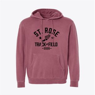 Saint Rose Of Lima School Track and Field Pigment-Dyed Hoodie