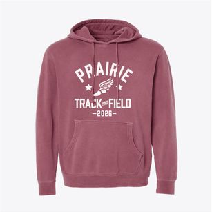 Prairie Elementary School Track and Field Pigment-Dyed Hoodie